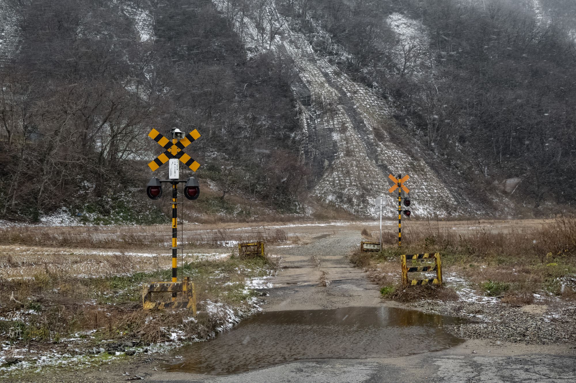 新潟】米坂線の荒涼とした成沢踏切を散策！│一人旅研究会